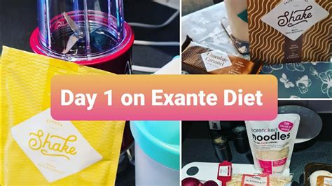 Day 1 On Exante Diet Vlog Youtube