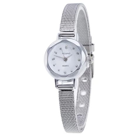 Women Watches Geneva Watch Fashion Luxury Stainless Steel Dial Quartz Analog Wristwatch Ladies