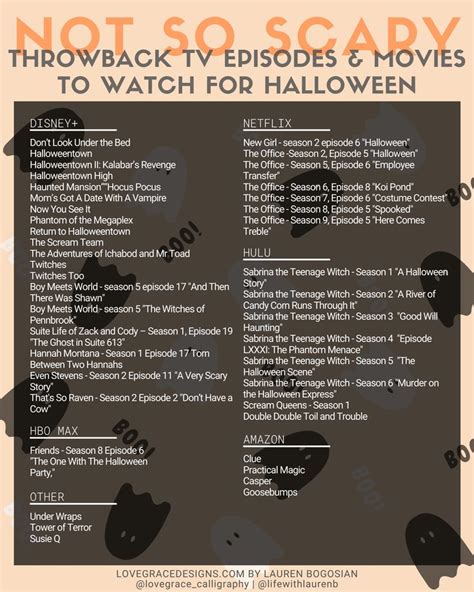 List Of Must Watch Not So Scary Throwback Halloween Movies And Tv Episodes Love Grace Designs