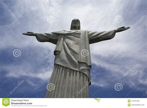 Christ The Redeemer Statue In Rio De Janeiro Brazil