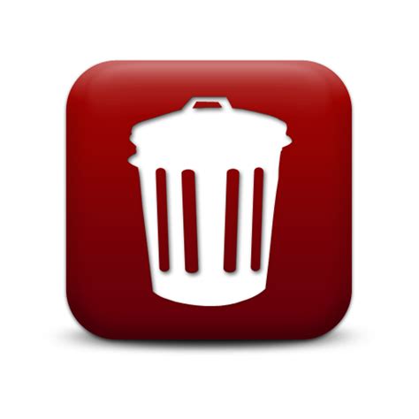Red Trash Icon Png