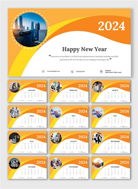 Powerpoint Calendar Template 2024 Free Download At A Glance Calendar 2024
