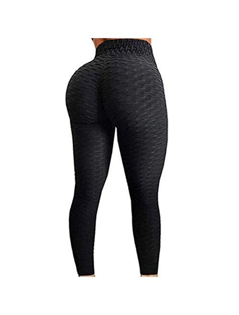 Buy Fittoo Womens High Waist Textured Workout Leggings Booty Scrunch Butt Lift Yoga Pants