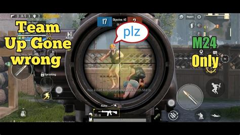 Pubg Mobile Tdm Fpp Mode Team Up Gone Wrong 😂 M24 Only Dj Gaming Youtube