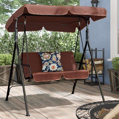 Replacement canopy suitable for wooden swing in black or green 240 x 110cm. 3 Seat Swing With Canopy | Wayfair