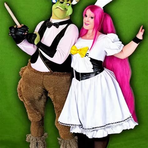 Shrek In Costume Of French Maid Stable Diffusion Openart