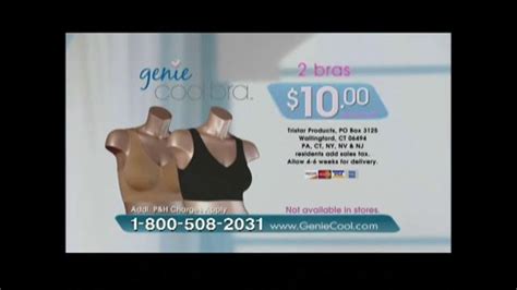 Genie Cool Bra Tv Commercial Comfort Guarantee Ispottv
