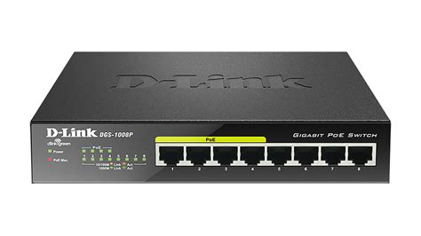 Dgs 1008p 8 Port Gigabit Poe Unmanaged Desktop Switch D Link Portugal