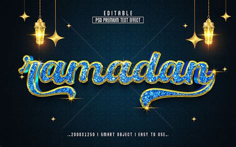 Ramadan Kareem Premium 3d Psd Text Effect Fully Editable High Quality