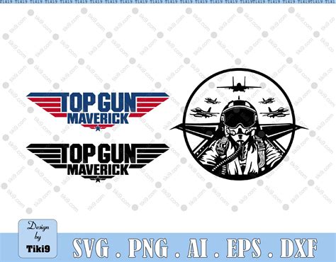 Top Gun Maverick Inspiredstencil Cut Out Cricut Ready With Svg Crella
