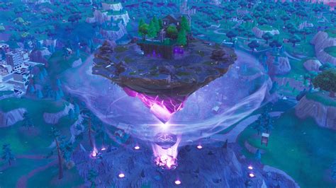 fortnite s floating island has activated the rune near shifty shafts dot esports