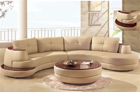 First Class Circular Sectional Couch Sofa With Reversible Chaise