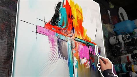 Learn How To Paint An Abstract Painting With Palette Knife