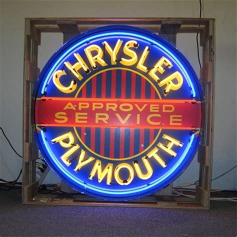 Neonetics Chrysler Plymouth 3 Foot Neon Lighted Sign 9crypl