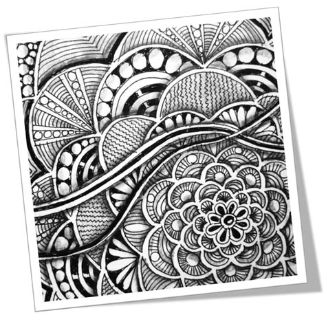 Zentangle Challenge #212 | Tangled drawing, Drawings, Doodle art flowers