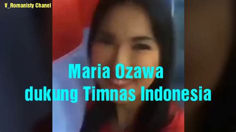 Maria Ozawa Dukung Timnas Virall Indonesia Menang Vs