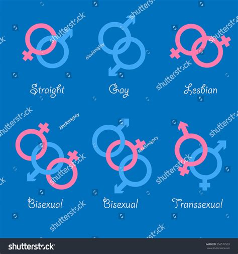 Sexual Orientation Vector Icons Sexual Gender Stock Vector Royalty