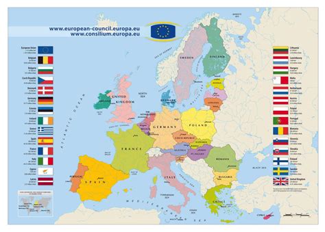 Large Detailed Map Of European Union 2011 Europe Mapsland Maps
