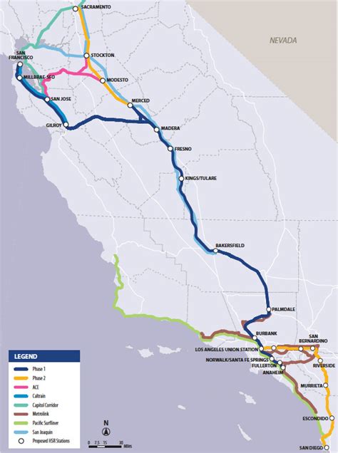 California Railroad Map