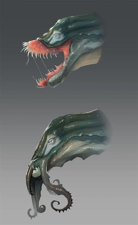 Artstation Monster Head Design Anthony Hutchings Monster Concept