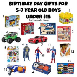 When you shop through links on this page, we may earn a small commission. Birthday Gifts for 5-7 Year Old Boys Under $15 - The ...