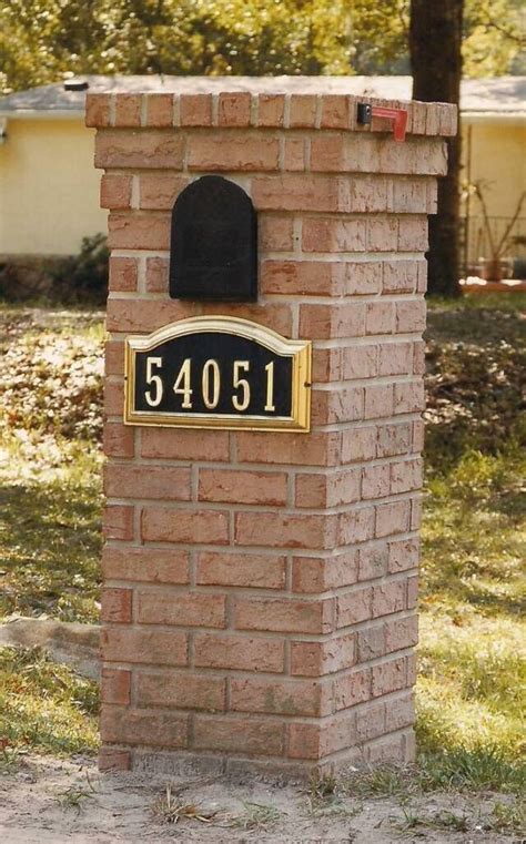 Diy Brick Mailbox Post Kathey Prescott