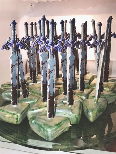 Breath of the wild is that, despite its robust cooking system being necessary for survival the recipe can be found in a cookbook in the library of hyrule castle, but if you don't feel like assaulting the game's final dungeon just for a cake recipe, we've got your back. The Legend of Zelda "Breath of the Wild" - Mint Chocolate Master Sword Cake Pops Recipe | Zelda ...