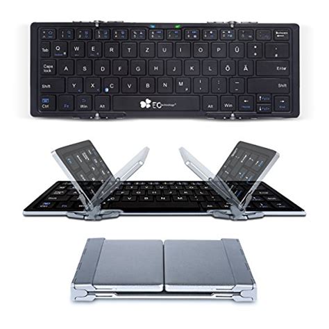 Ec Technology Faltbare Bluetooth Tastatur Mit Qwertz Tastaturlayout