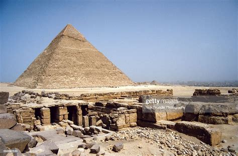 Pyramid Of Khafre Giza Cairo Egypt High Res Stock Photo Getty Images