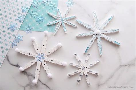 Clothespin Snowflake The Best Ideas For Kids Christmas Ornament