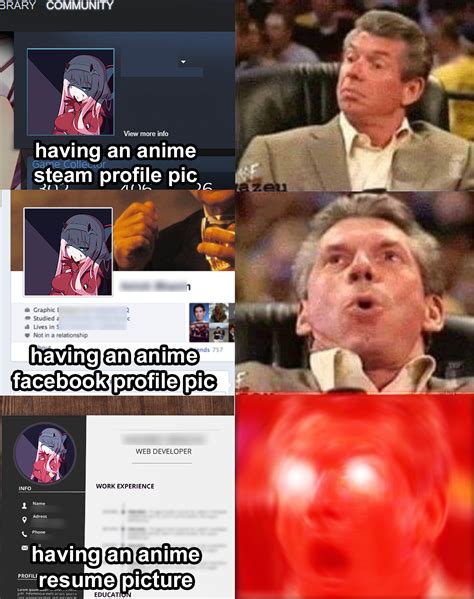 If You Have A Anime Profile Picture Your Opinion Doesnt Count Memes