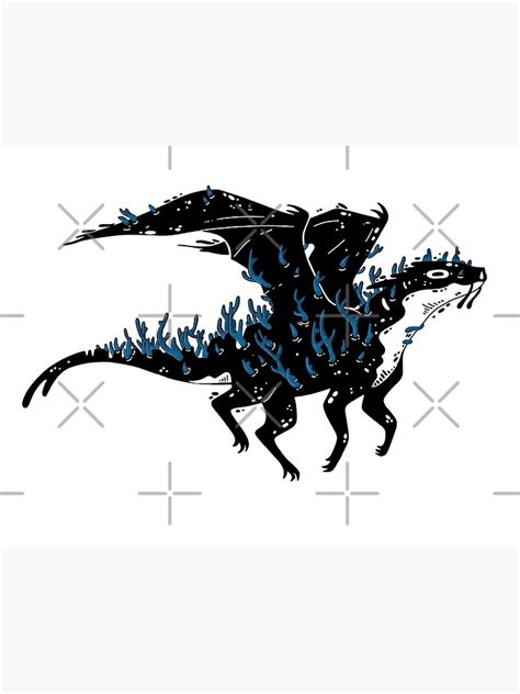 Dragon Stickers Poster For Sale By Craft And Cats Redbubble