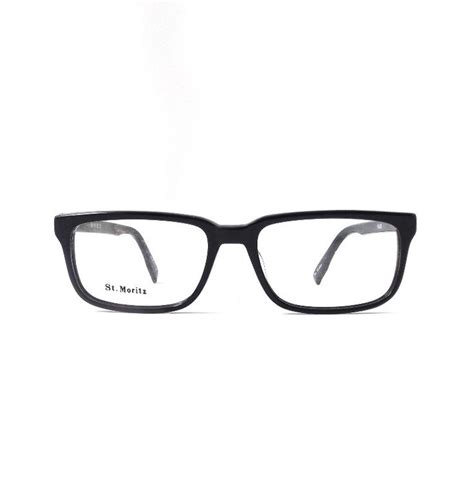 Vintage 1980s Nos Eyeglasses Square Black Plastic Frames Etsy