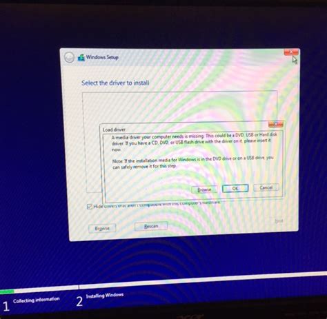 Windows Fresh Win10 Install Missing Driver Needed For Install