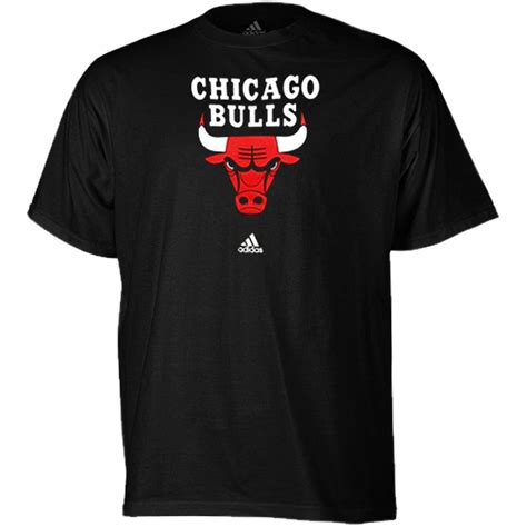 Adidas Chicago Bulls Primary Logo T Shirt Black 1759 Chicago Bulls Chicago T Shirt