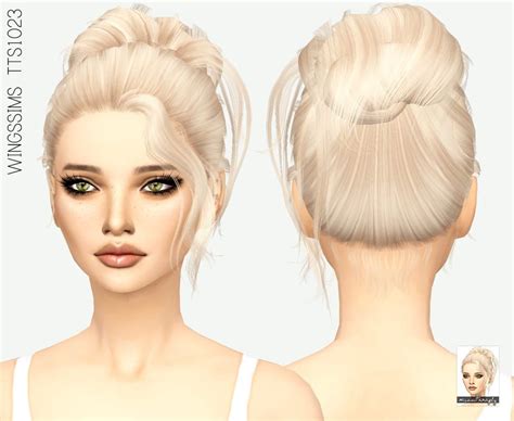 Missparaply High Bun Hair Sims 4 Sims Hair Sims 4 Womens Hairstyles