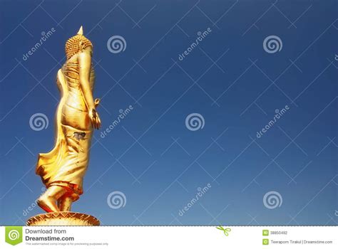 Standing Buddha stock photo. Image of standing, east - 38850492