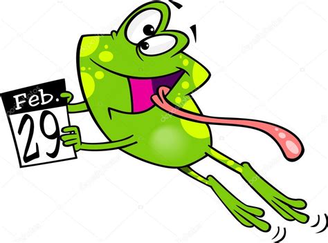 Cartoon Leap Day Frog Stock Vector Image By ©ronleishman 14002944