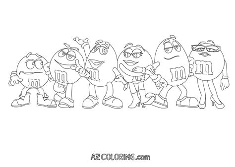 They're great for all ages. M&m Coloring Page - Coloring Home