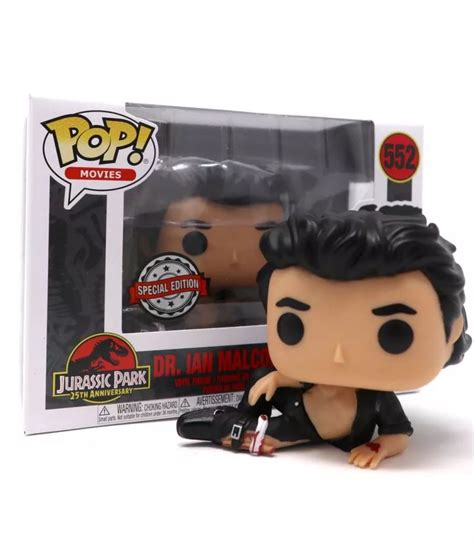 Funko Pop Dr Ian Malcolm Shirtless Wounded Jurassic Park Th