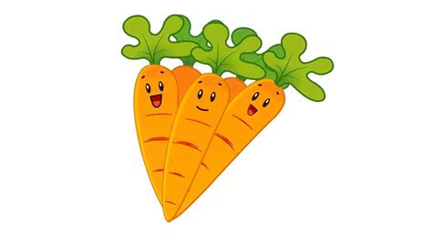 How To Draw Cartoon Carrots Youtube