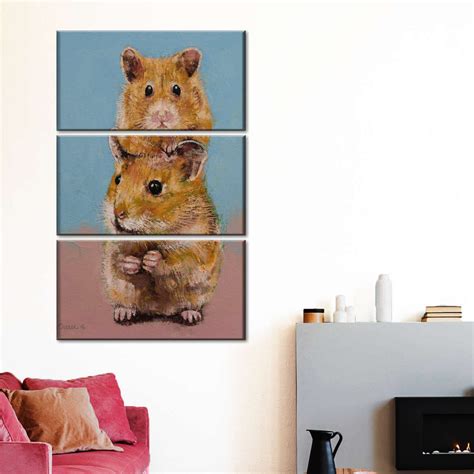 Hamsters Wall Art Painting By Michael Creese