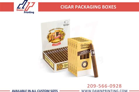 Get Custom Cigar Packaging Boxes Wholesale Dawn Printing