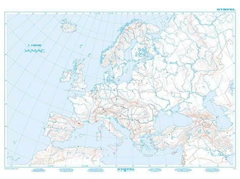 Mapa Europy Polityczna Konturowa Mapa