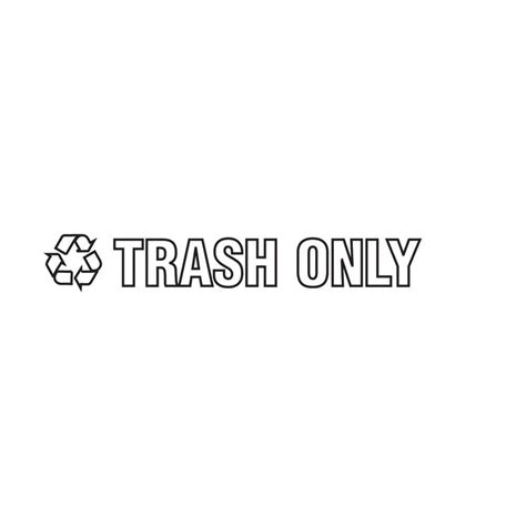 Rubbermaid Commercial Products Trash Only Recycle Decal Rcprsw4 The