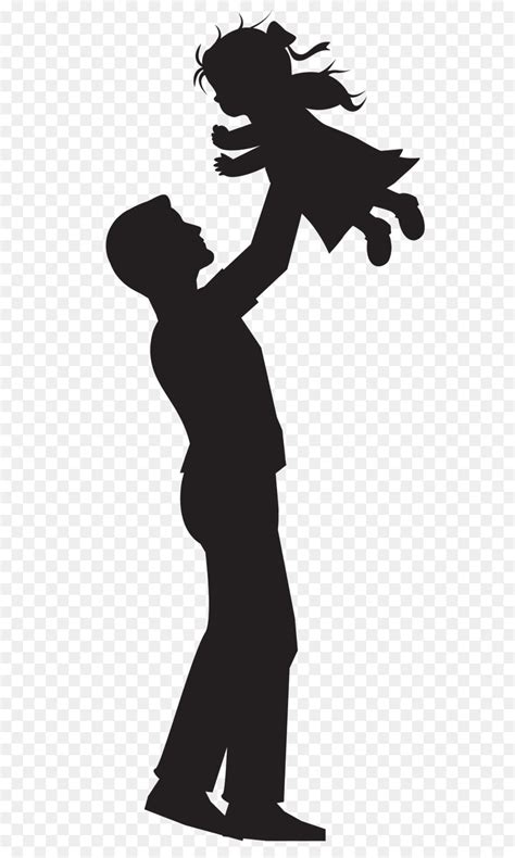 Father And Daughter Silhouette At Getdrawings Free Download