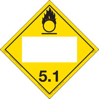 Hazard Class 5 1 Oxidizer Tagboard Blank ICC Compliance Center