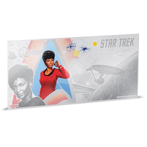 Star Trek Original Series Lt Uhura 5g Silver Coin Note New Zealand