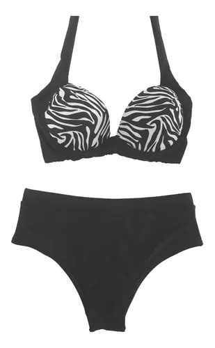 Biquíni Plus Size Com Bojo E Aro Estampa Zebra