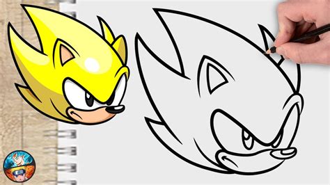 Como Dibujar A Super Sonic FÁcil Dibujando A Super Sonic Paso A Paso